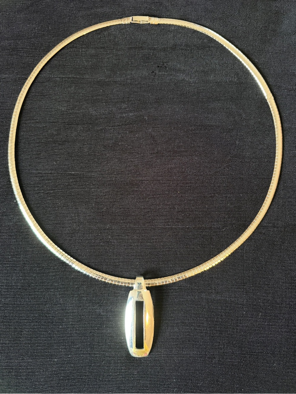 New Silver Omega Chain
